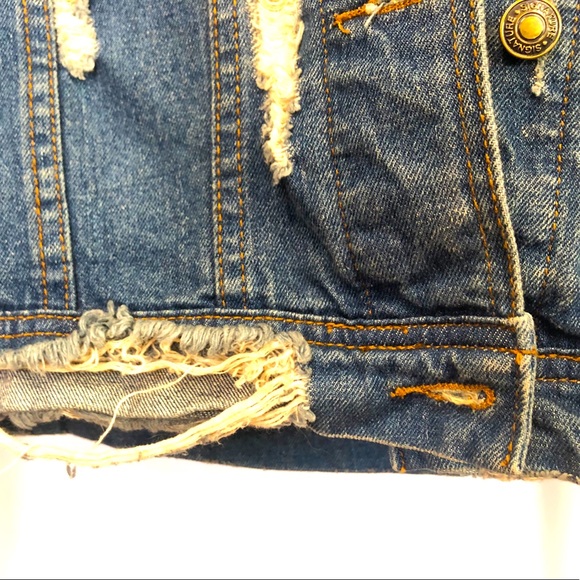 Signature8 Ripped/Distressed Denim Jacket - Picture 10 of 12